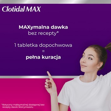 Clotidal Max 500 mg 1 tabletka dopochwowa