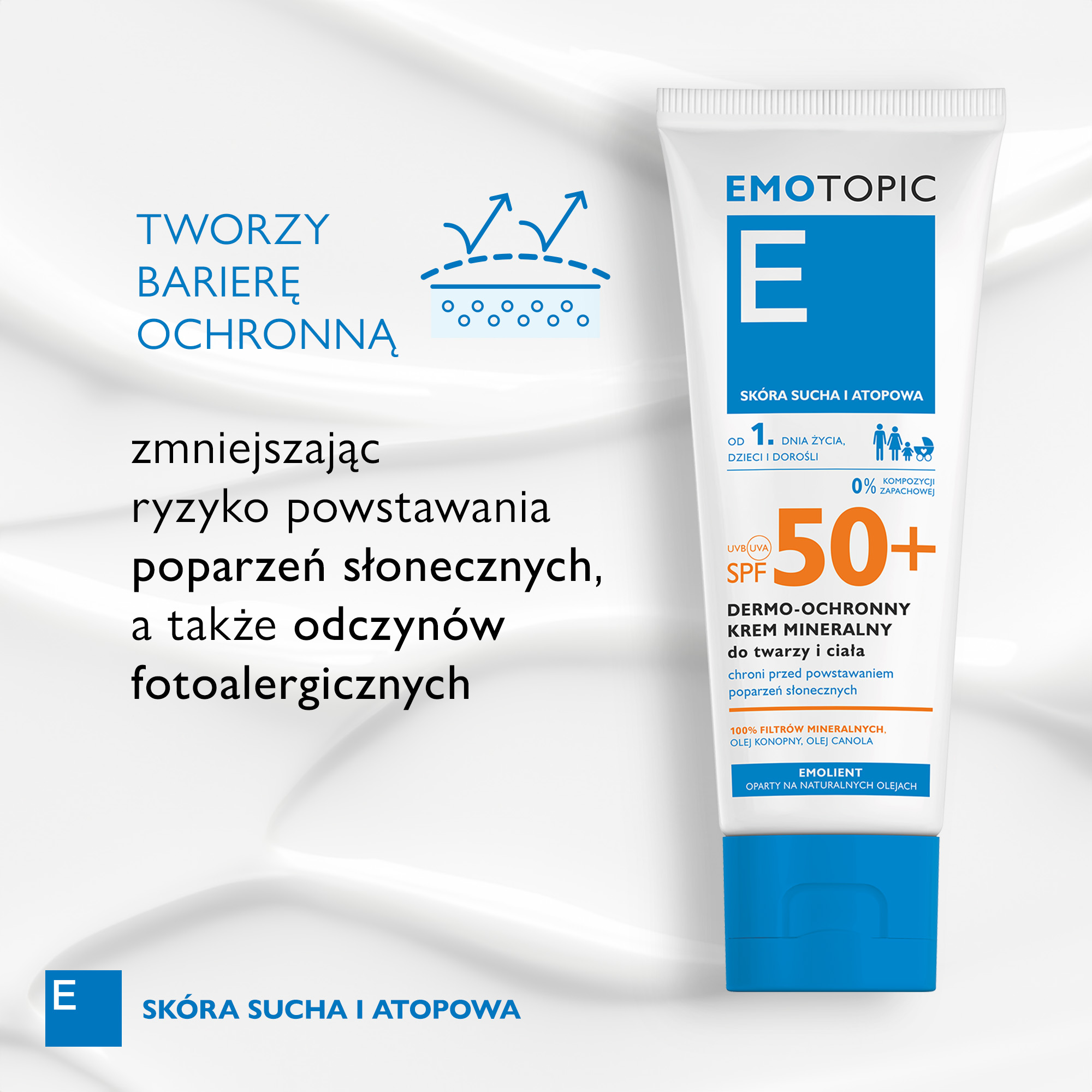 Pharmaceris Emotopic dermo-ochronny krem mineralny do ciała i twarzy SPF 50+ 75 ml
