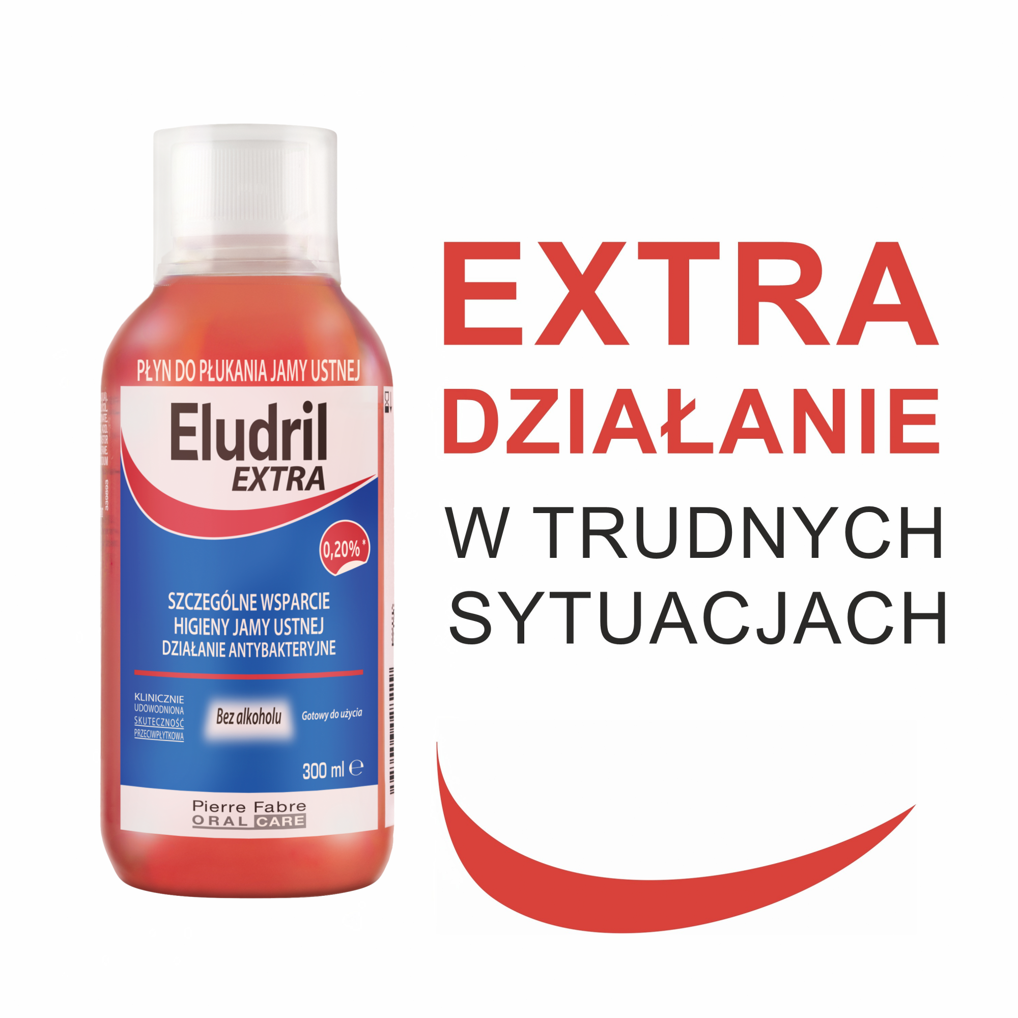 Eludril EXTRA 0,2 %, płyn do płukania jamy ustnej, 300 ml