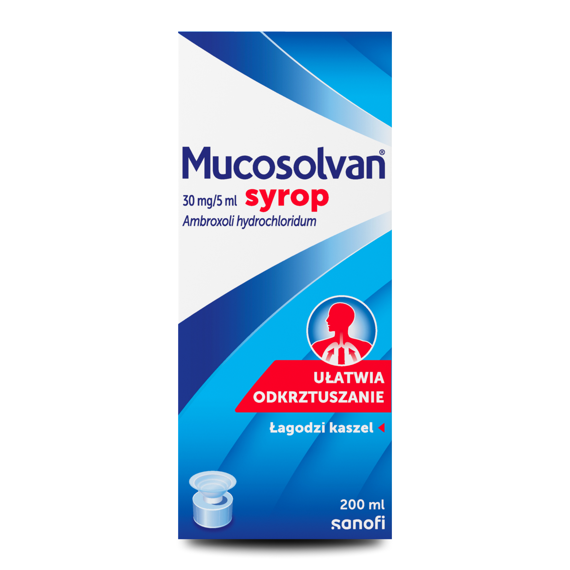 Mucosolvan syrop na kaszel 30mg/5ml 200 ml zdjęcie