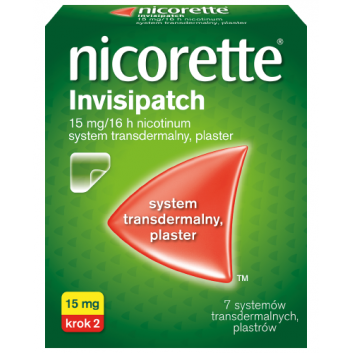 Nicorette Invisipatch system transdermalny 15mg/16h 7 plastrów
