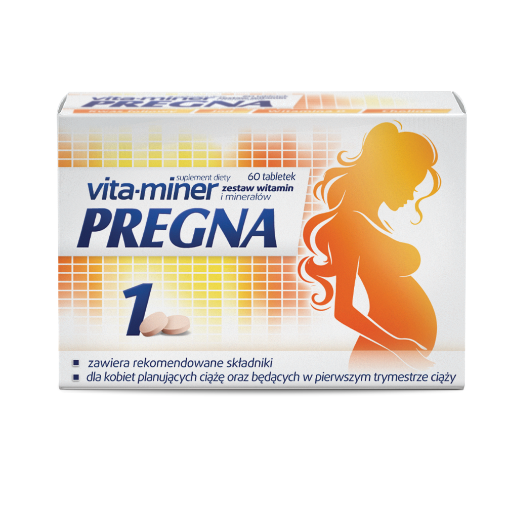 Vita-Miner Pregna, tabletki, 60 sztuk zdjęcie