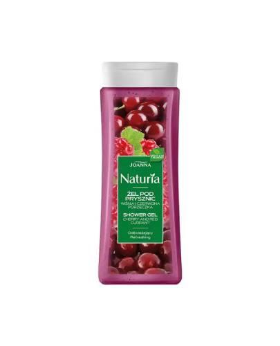 Joanna Naturia, żel pod prysznic wiśnia i czerwona porzeczka, 300 ml zdjęcie