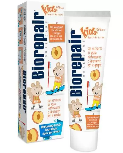 Biorepair Kids 0-6 lat pasta do zębów brzoskwinia 50 ml zdjęcie