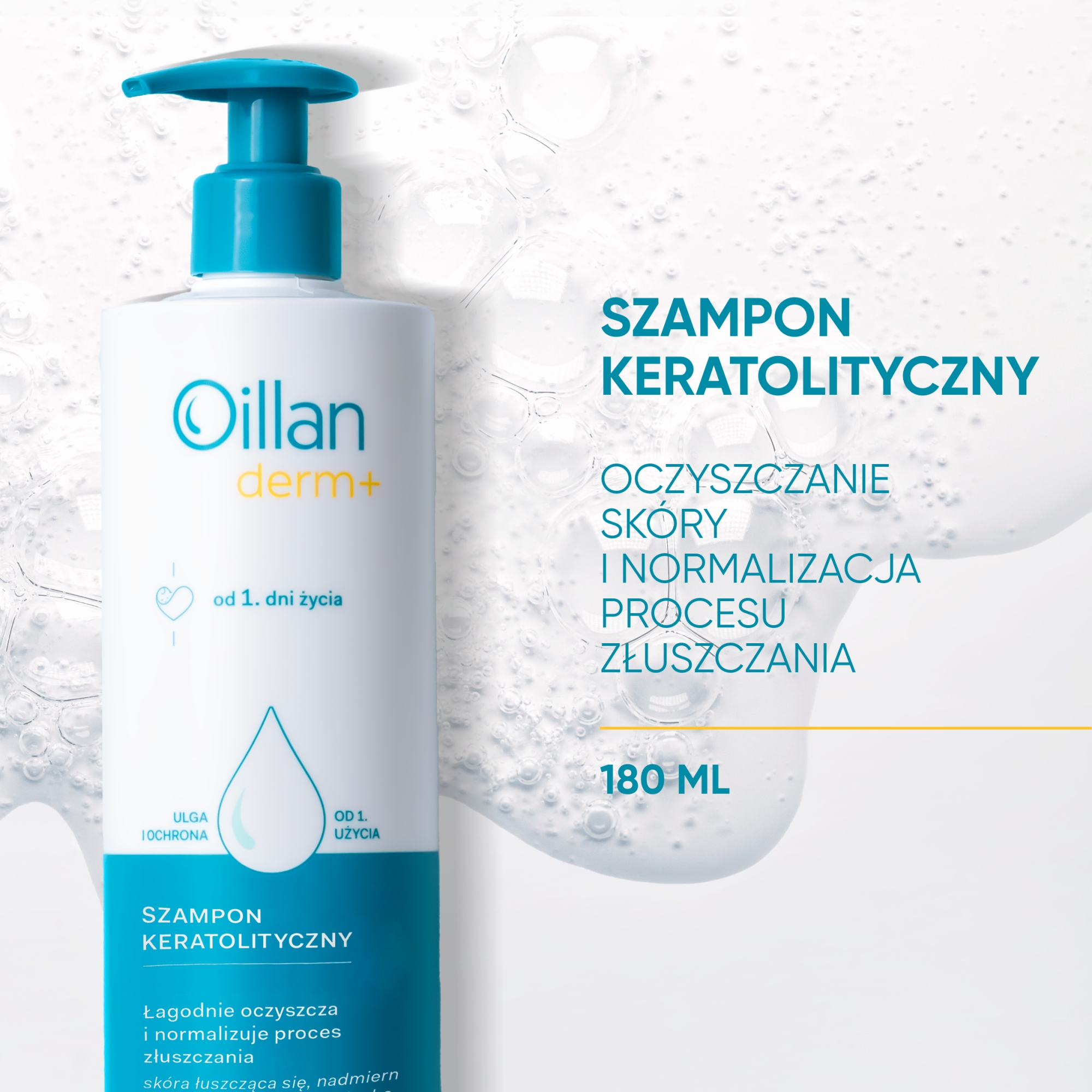 Oillan Derm+, Szampon keratolityczny, 180 ml