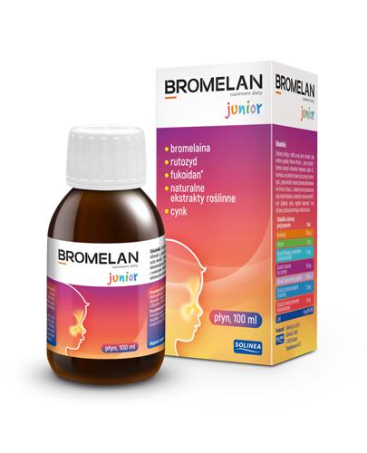 BROMELAN JUNIOR płyn -  100 ml - cena, dawkowanie,opinie  zdjęcie