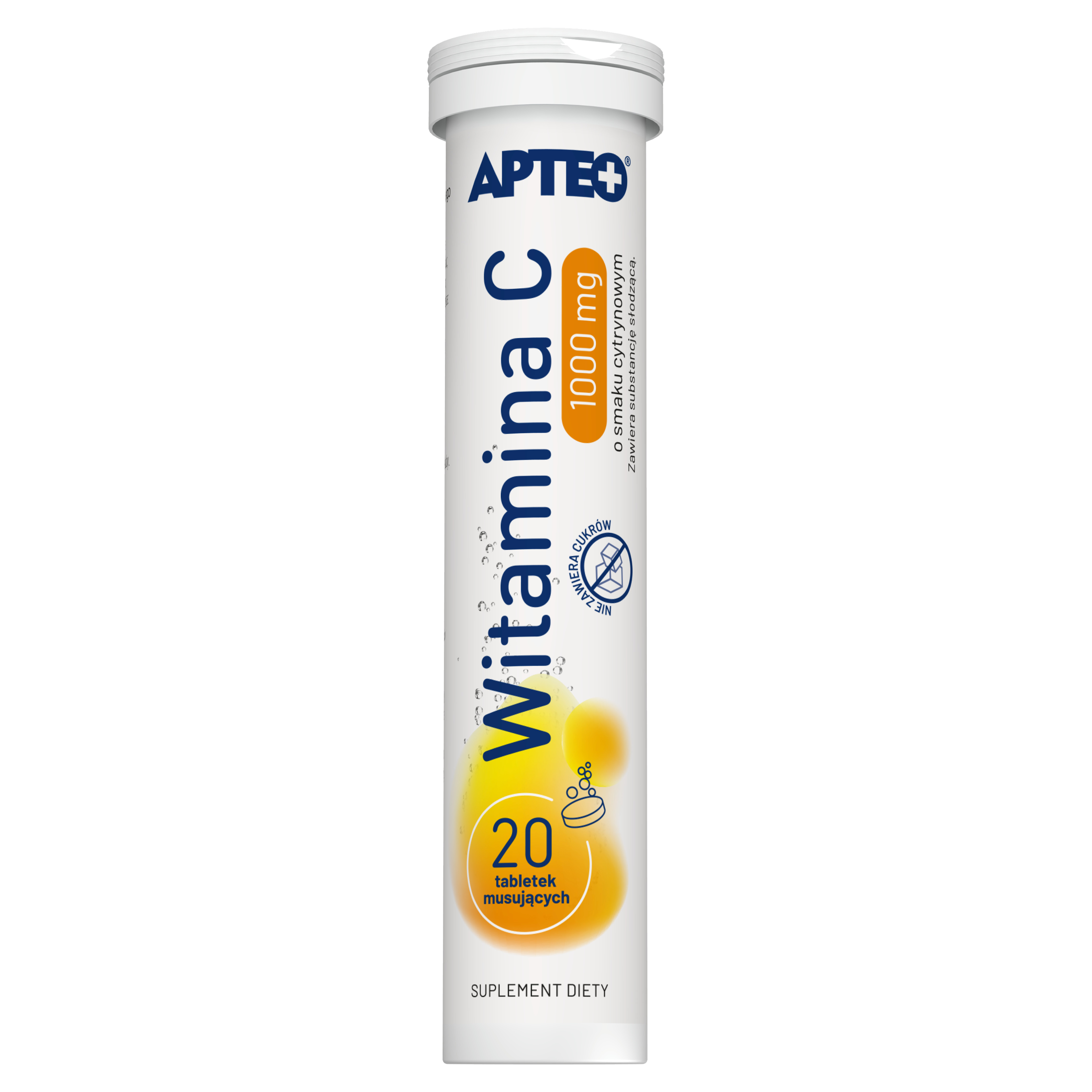 Apteo Witamina C 1000 mg o smaku cytrynowym 20 tabletek zdjęcie