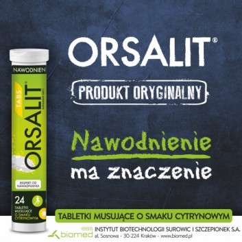 Orsalit Tabs o smaku cytrynowym 24 tabletki musujące