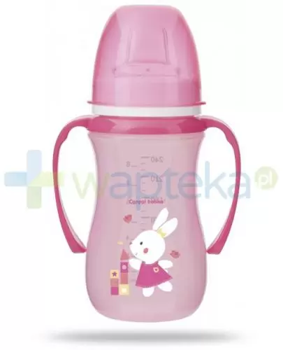 Canpol Babies EasyStart Sweet fun kubek treningowy 6m+ różowy królik 240 ml [35/208] zdjęcie