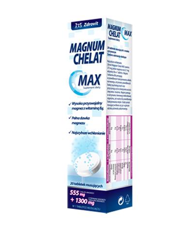 ZDROVIT MAGNUM CHELAT MAX - 20 tabl. mus. zdjęcie