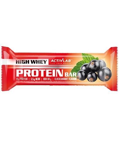 ActivLab High Whey Protein Bar Baton wysokobiałkowy o smaku czarnej porzeczki - 80 g - cena, opinie, właściwości zdjęcie