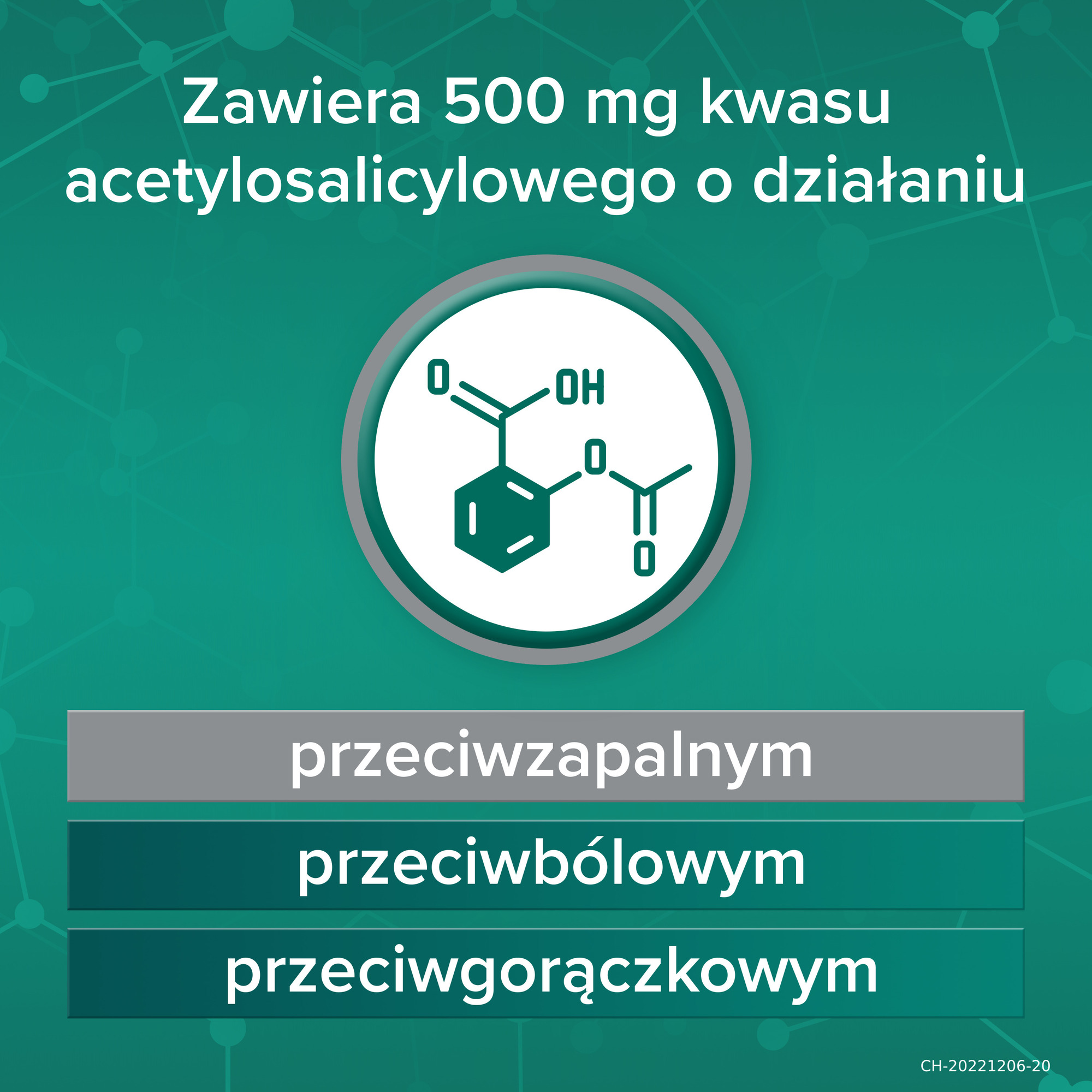 Aspirin Pro 500 mg 8 tabletek powlekanych