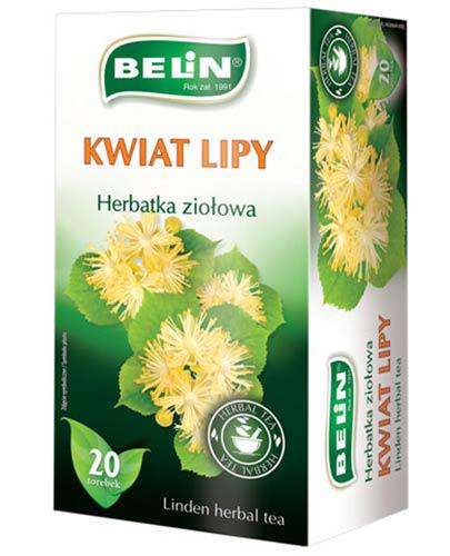 Belin Herbatka ziołowa kwiat lipy, 20 x 1,5 g, cena, wskazania, składniki zdjęcie