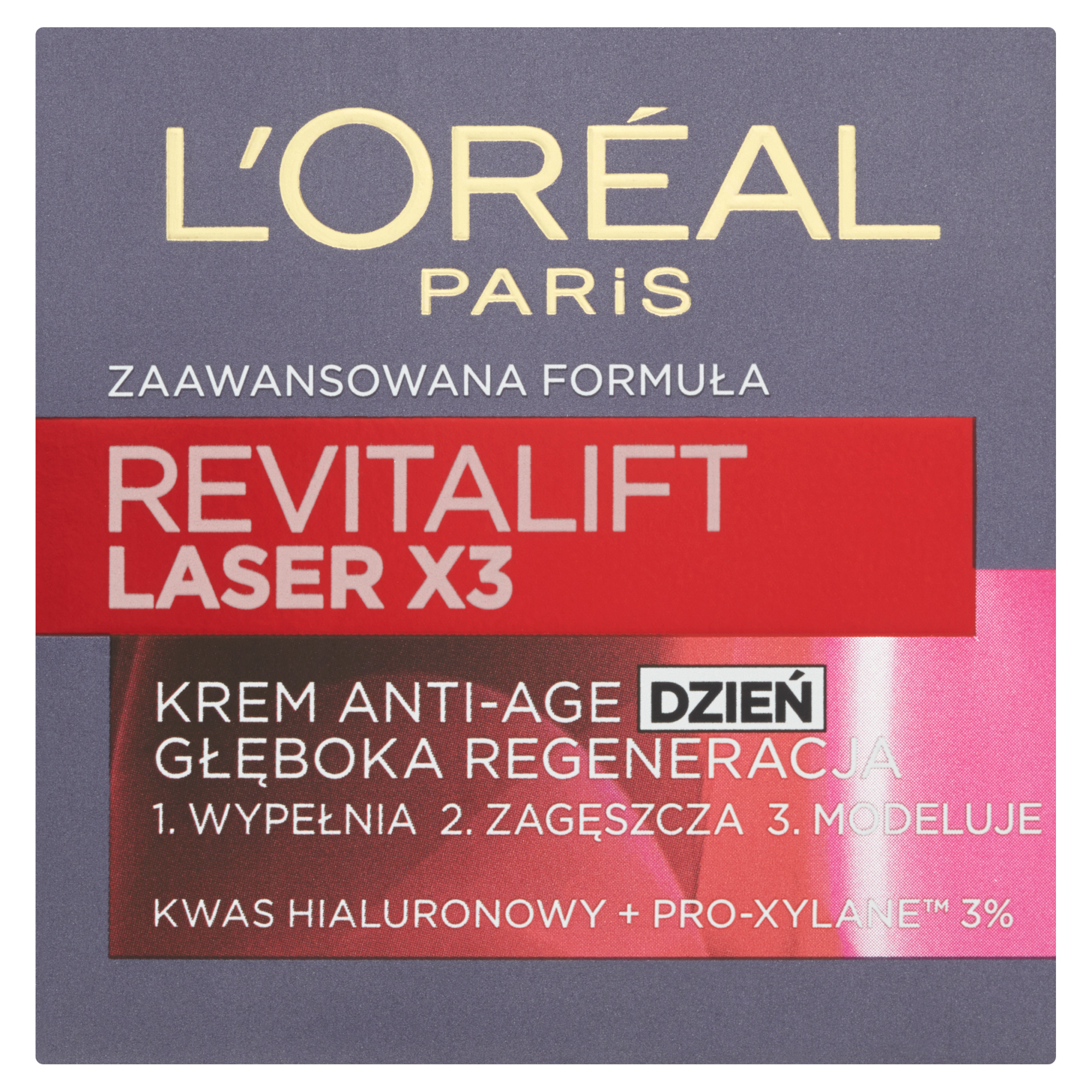 L'OREAL REVITALIFT LASER X3 Krem Anti Age na dzień terapia regenerująca - 50 ml zdjęcie