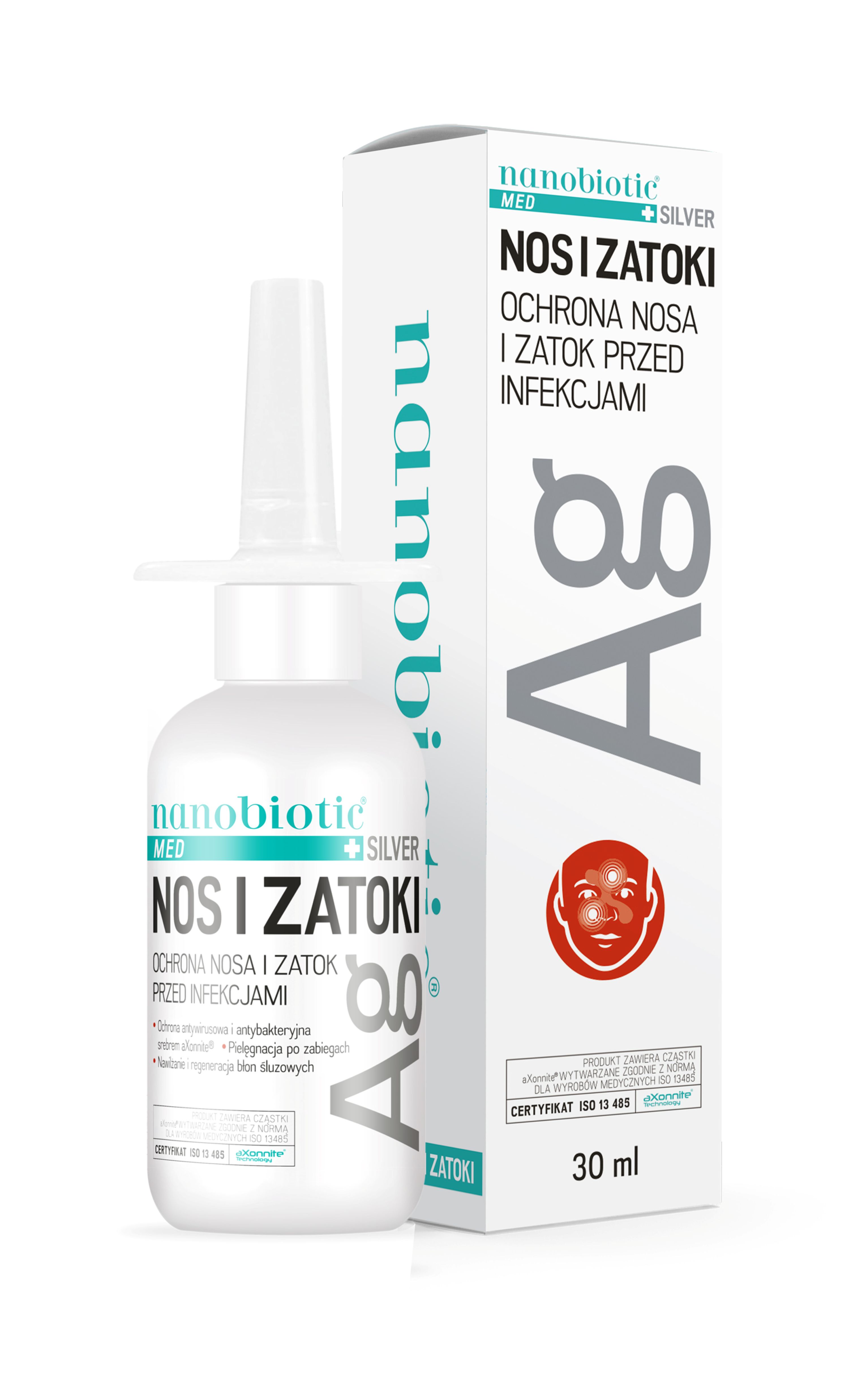 Nanobiotic Med Silver Nos i zatoki, 30 ml zdjęcie
