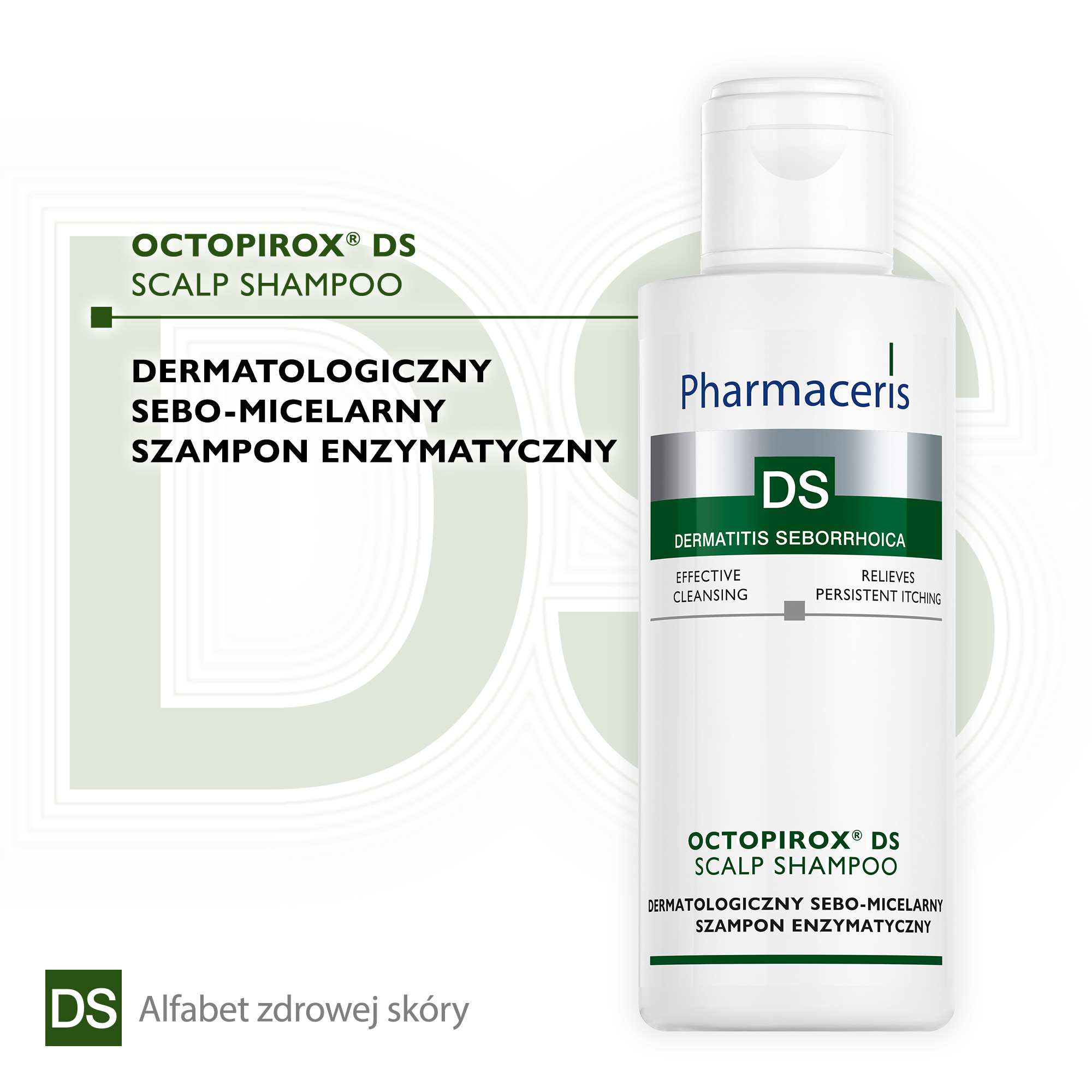 Pharmaceris Octopirox DS Szampon dermatologiczny sebo-micelarny enzymatyczny, 125 ml
