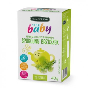 HERBI BABY Herbatka dla dzieci i niemowląt na spokojny brzuszek - 20 sasz. - cena, opinie, właściwości 