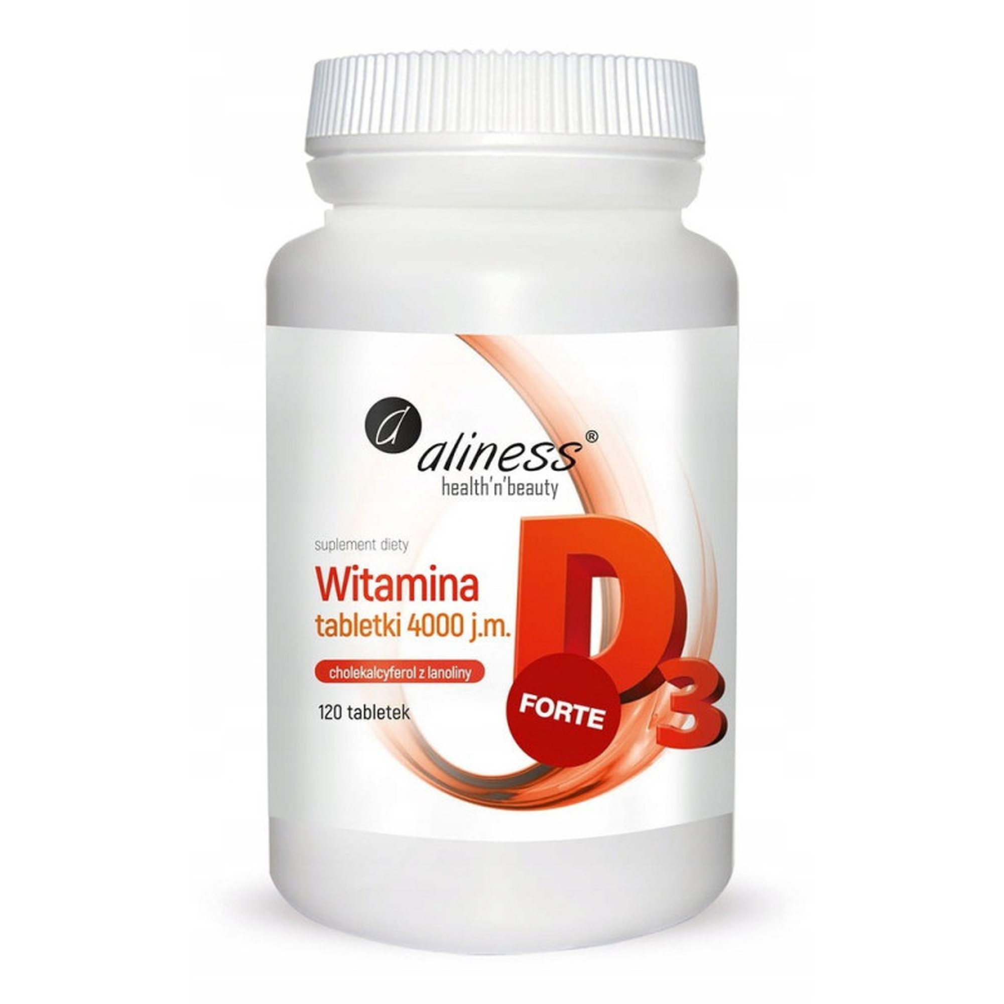Aliness, Witamina D3 Forte 4000 j.m., 120 tabletek zdjęcie