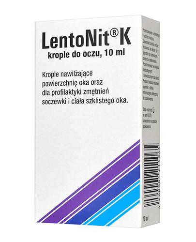 LentoNit K Krople do oczu, 10 ml, cena, opinie, skład zdjęcie