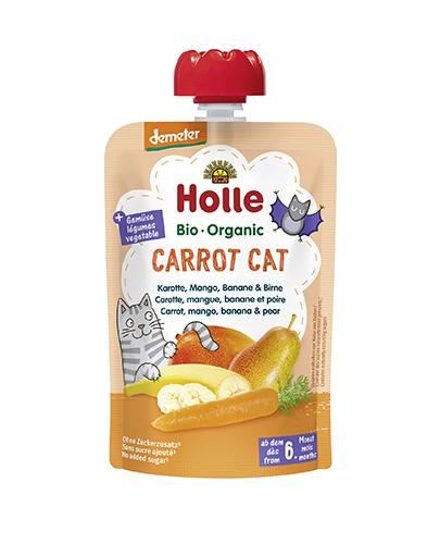 Holle Mus owocowy z warzywami Marchewkowy kot marchewka, mango, banan, gruszka - 100 g - cena, opinie, właściwości zdjęcie