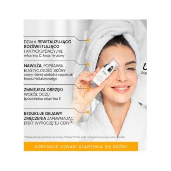 Urgo Dermoestetic C-Vitalize rewitalizująco-rozświetlający krem do skóry wokół oczu 15 ml