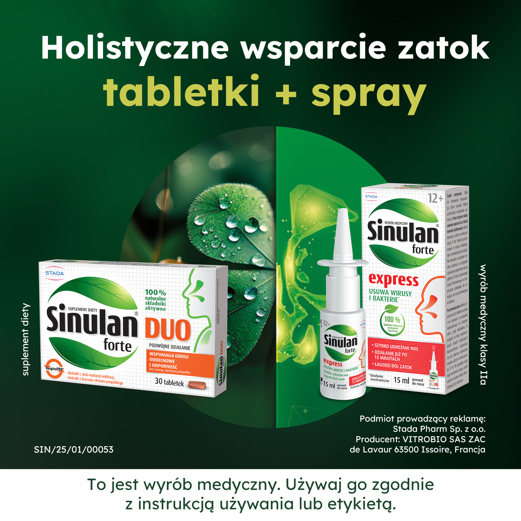 Sinulan Duo Forte 30 tabletek
