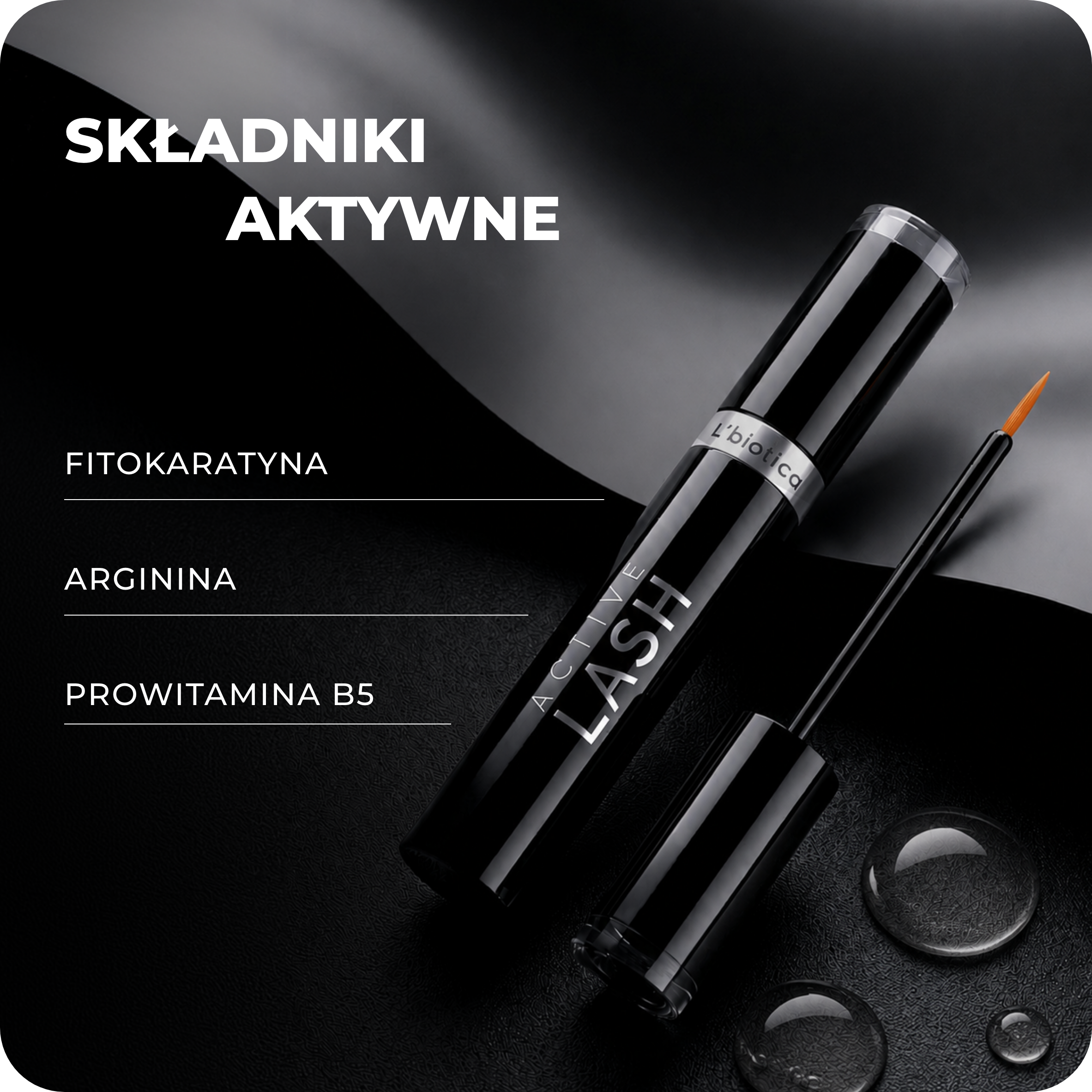 L'biotica Active Lash Serum przyspieszające wzrost rzęs, 3,5 ml