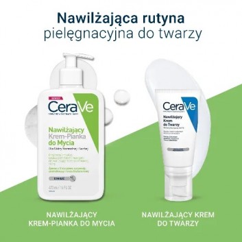 CeraVe, nawilżający krem-pianka do mycia, 473 ml