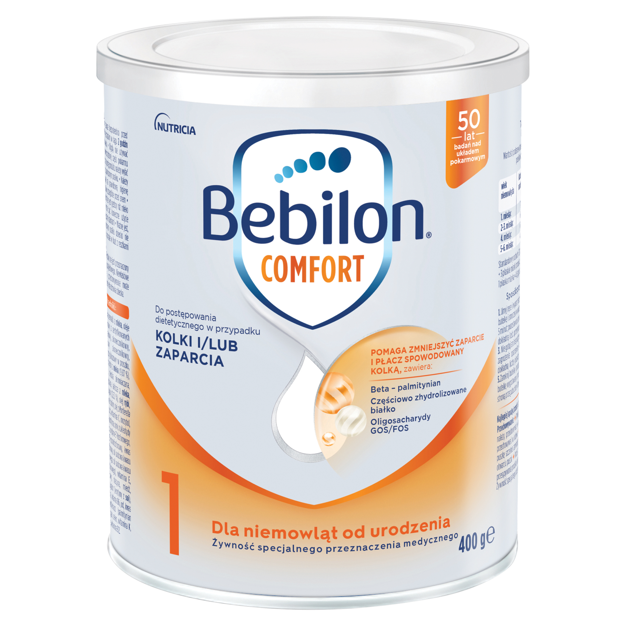 Bebilon Comfort 1 mleko początkowe od urodzenia, na zaparcia i kolki 400 g zdjęcie