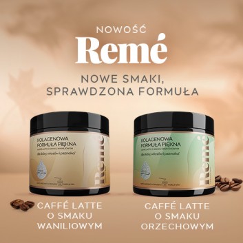 Reme Kolagenowa formuła piękna Caffe Latte o smaku orzechowym 150 g
