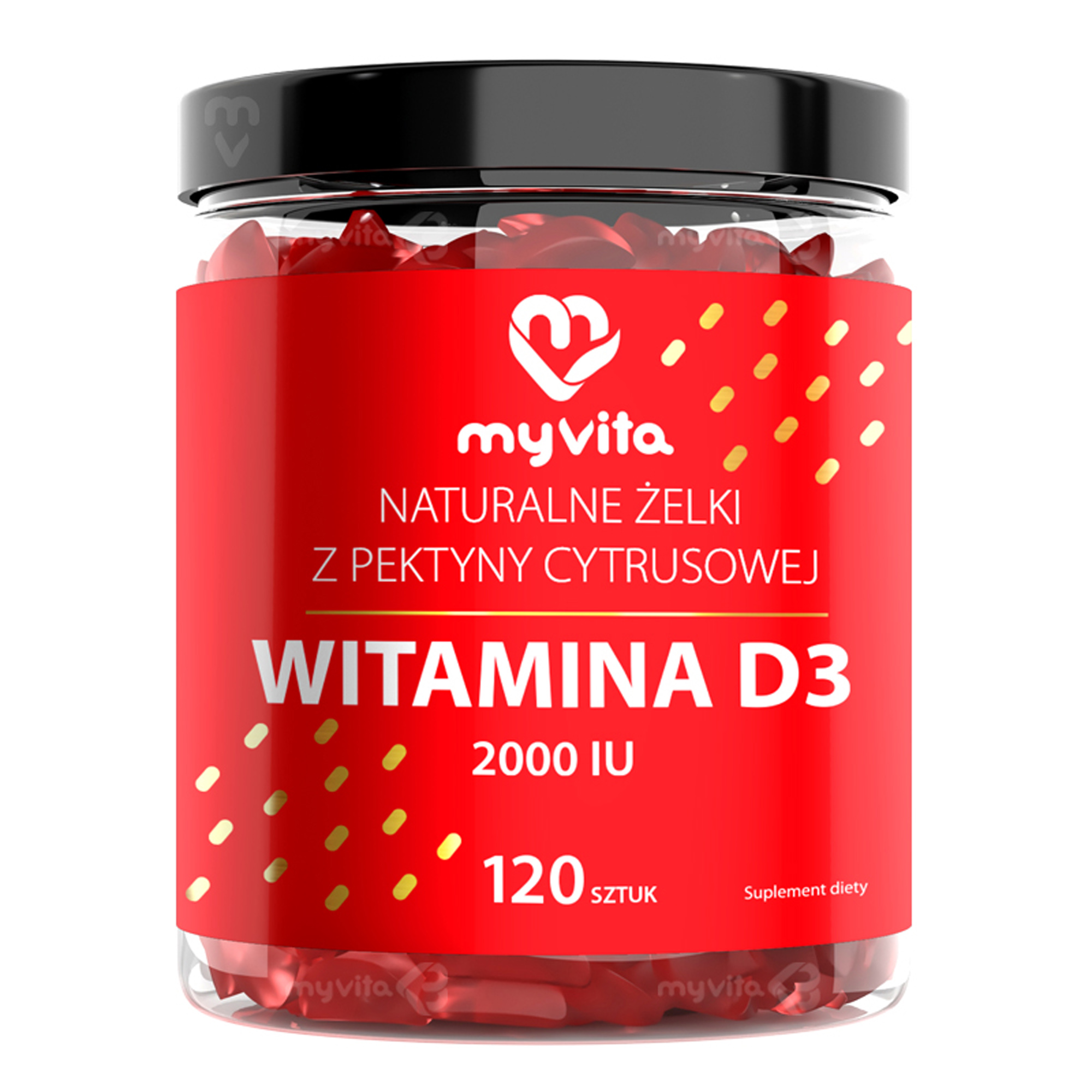 MyVita Witamina D3 Naturalne Żelki dla dorosłych, 120 sztuk zdjęcie