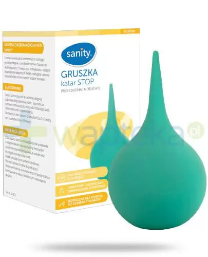 Sanity Katar Stop gruszka nr 9 z miękkim końcem powyżej 1 roku 1 sztuka zdjęcie