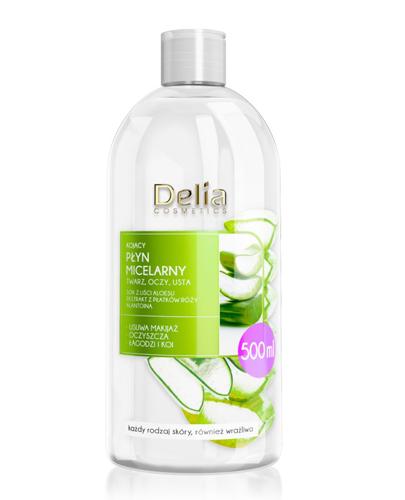 Delia Płyn micelarny kojący - 500 ml Do usuwania zanieczyszczeń - cena, opinie, stosowanie  zdjęcie