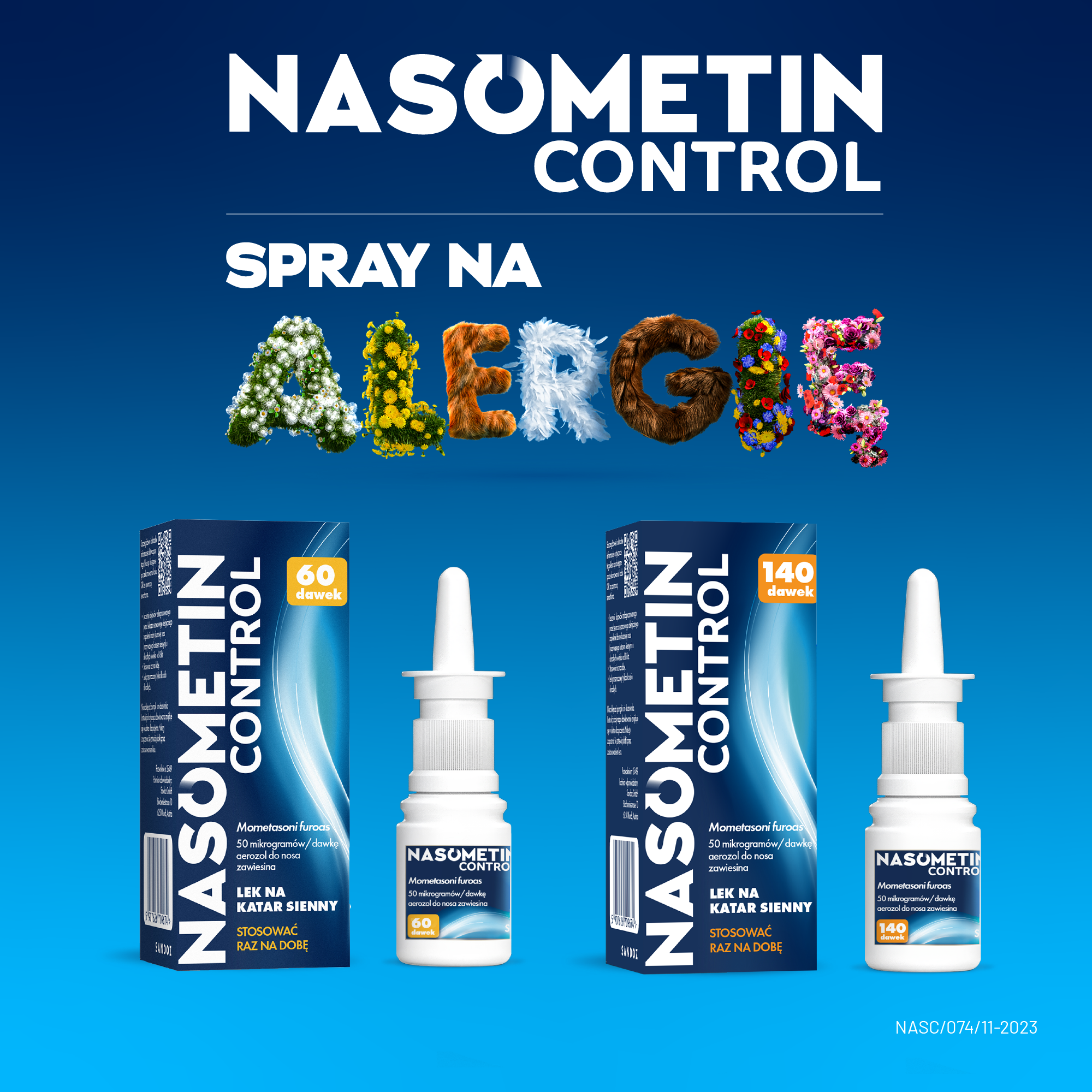 Nasometin Control 50 mcg/dawkę aerozol do nosa 60 dawek zdjęcie
