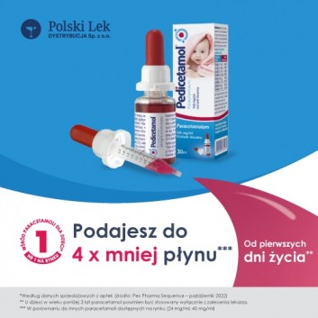Pedicetamol, 100 mg/ml, roztwór doustny, 30 ml