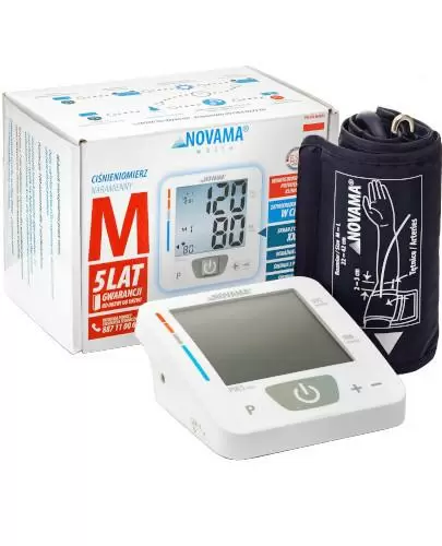 Novama White M ciśnieniomierz elektroniczny z ekranem z cyframi XXL 1 sztuka zdjęcie