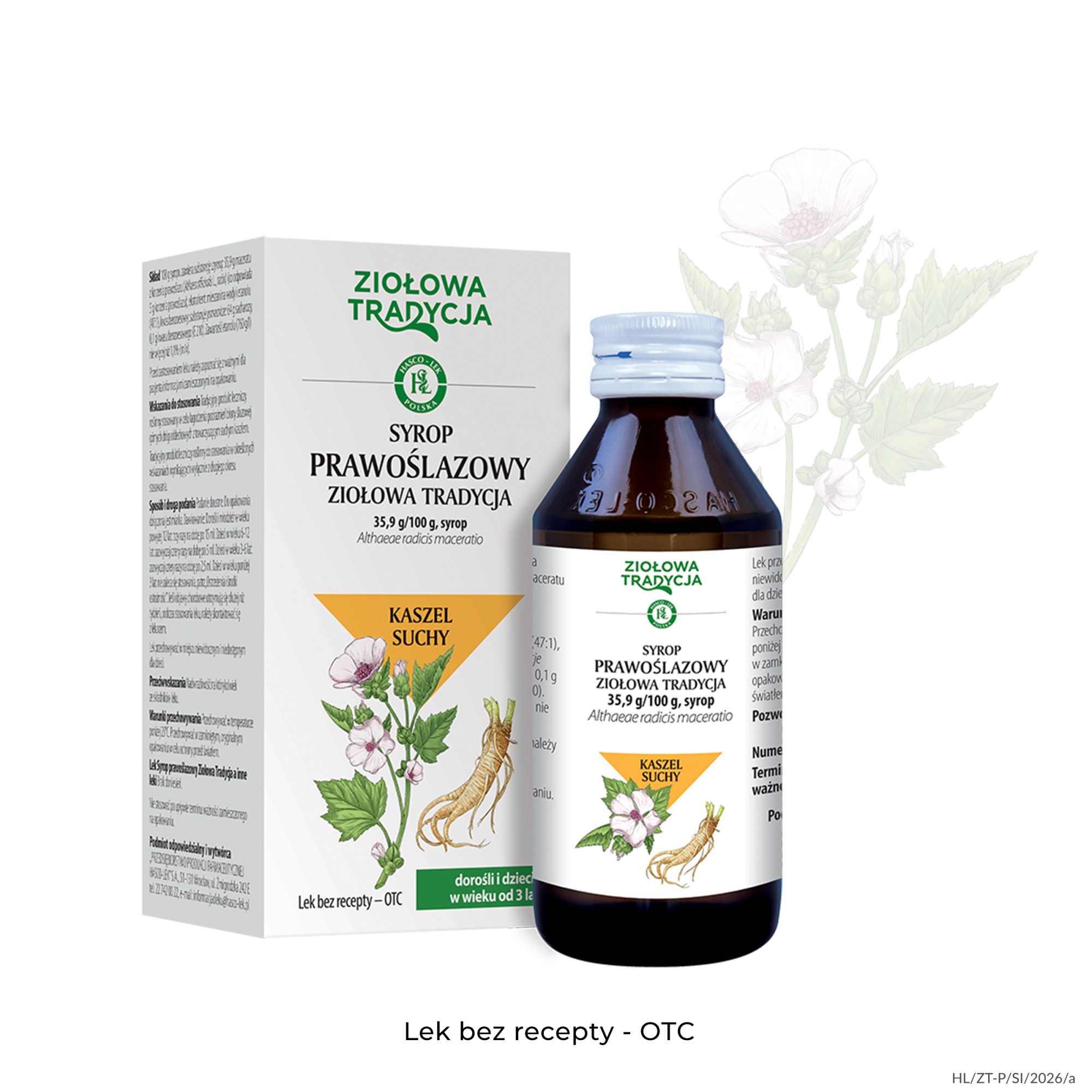 Ziołowa Tradycja, syrop prawoślazowy, 35,9 g/100 g, 125 g