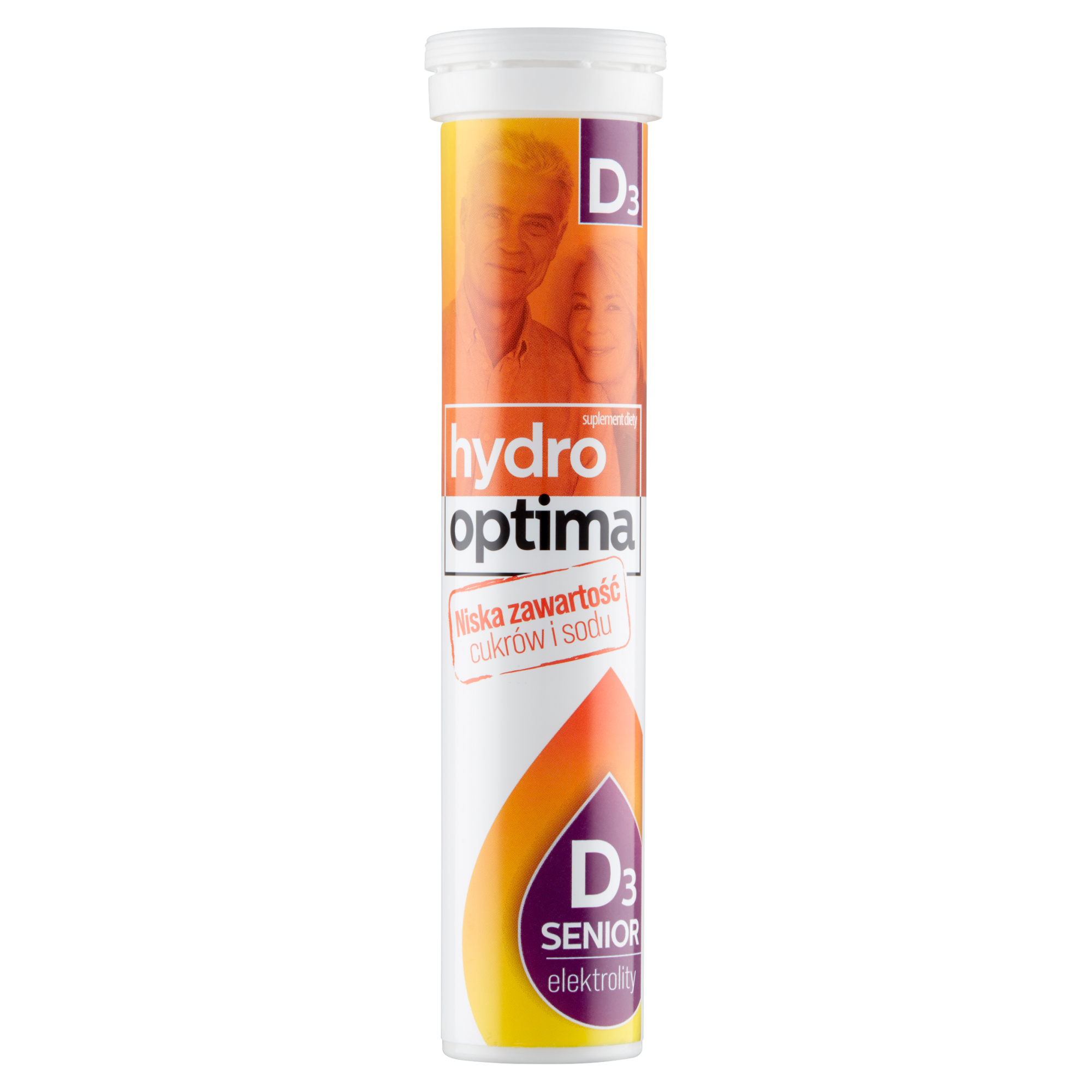 Hydrooptima Senior D3, 20 tabletek musujących zdjęcie