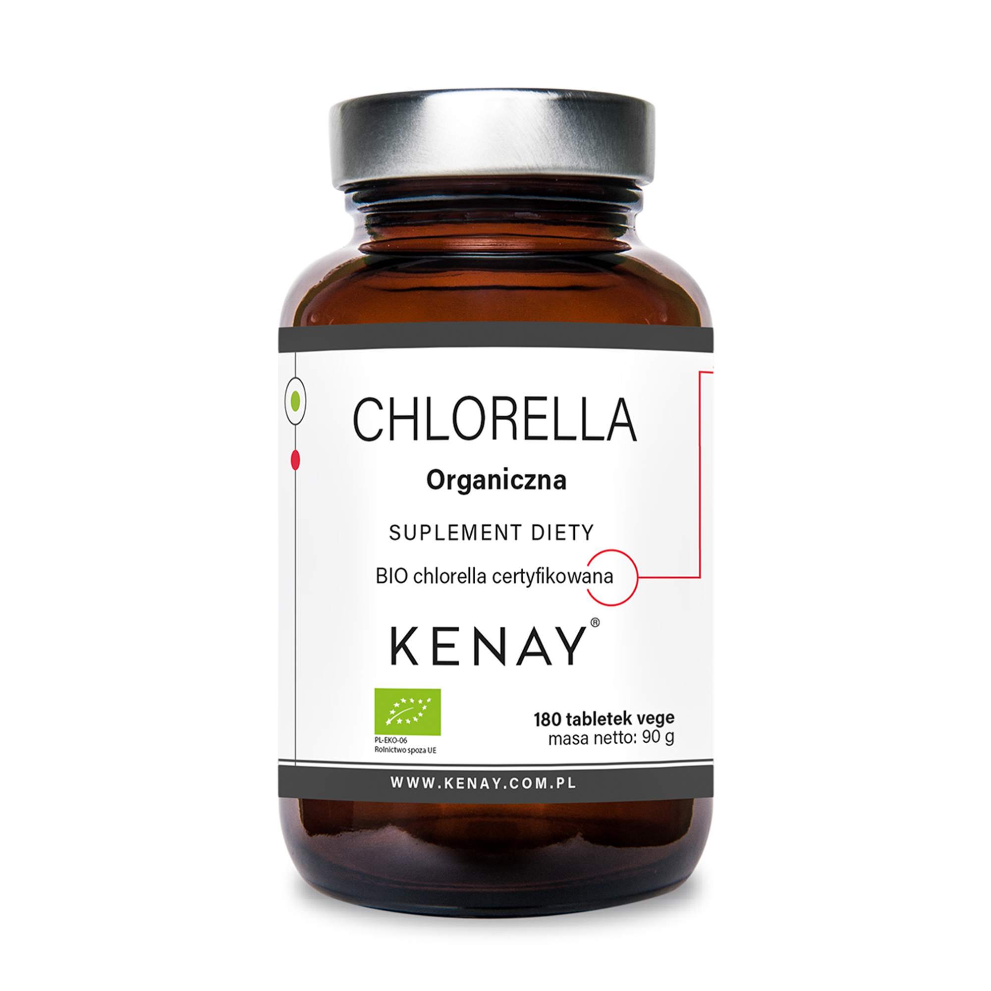 Kenay Chlorella Organiczna 180 tabletek zdjęcie