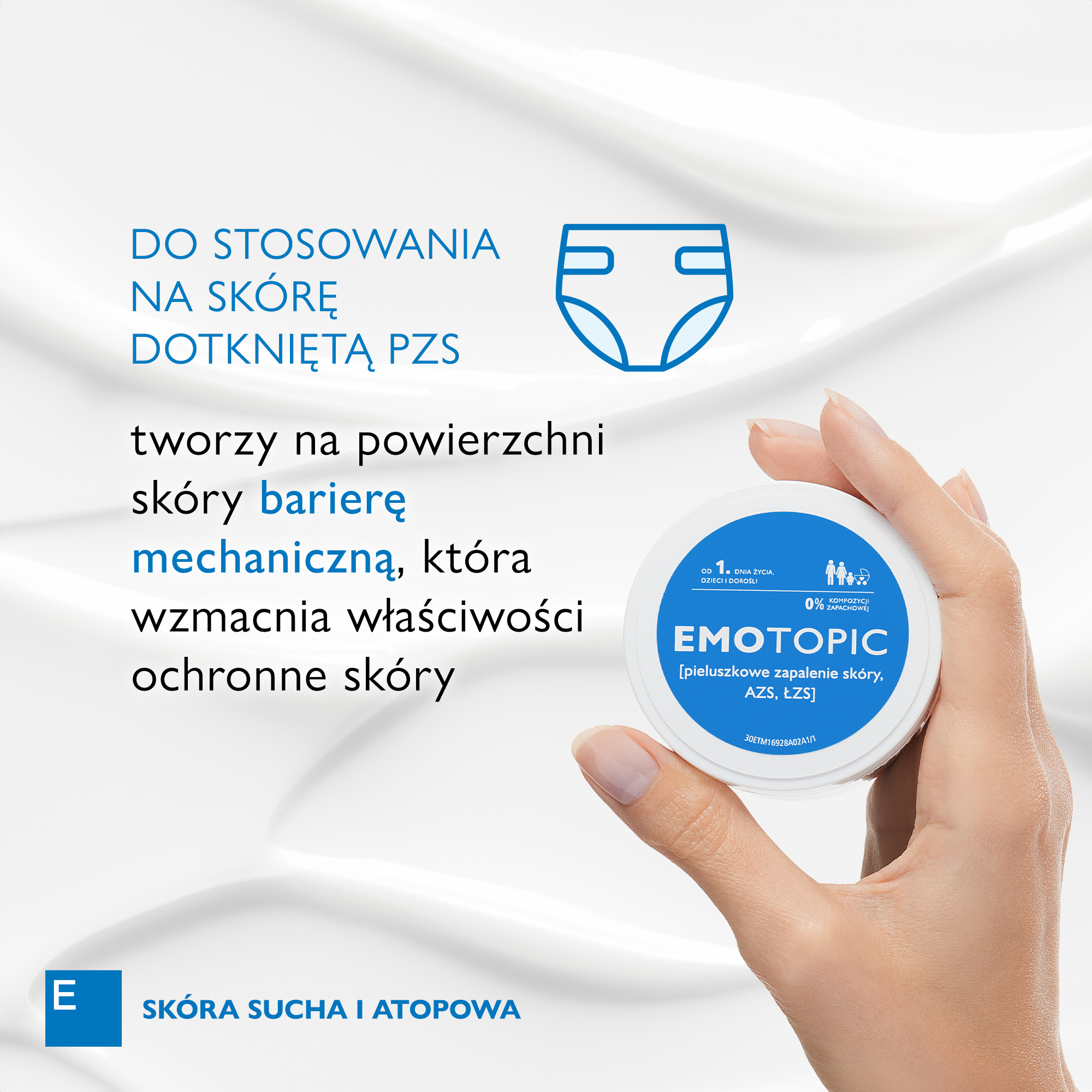 Emotopic krem barierowy MED+ pieluszkowe zapalenie skóry AZS ŁZS 75 ml