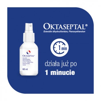 Oktaseptal, (0,10 g+2,00 g)/100 g, aerozol na skórę, 60 ml