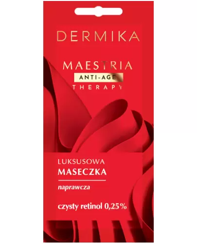 Dermika Maestria Luksusowa maseczka naprawcza czysty retinol 0,25% 7 g zdjęcie