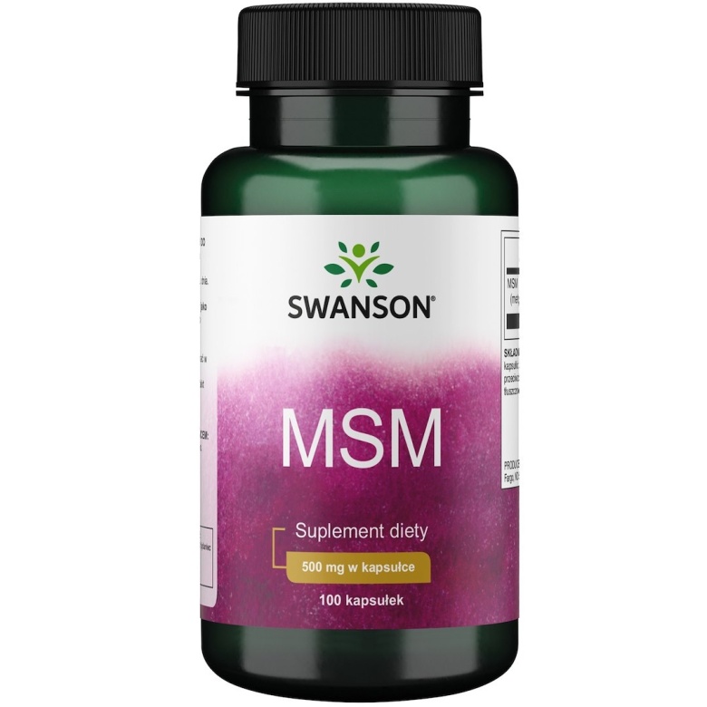 Swanson MSM 500 mg, 100 kapsułek