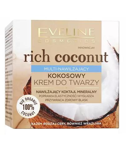 Eveline Rich Coconut Multi-nawilżający kokosowy krem do twarzy, 50 ml  zdjęcie