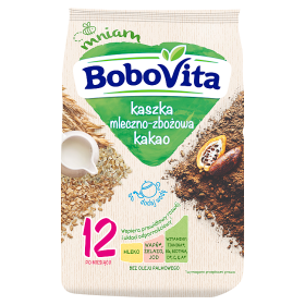BoboVita Kaszka mleczno-zbożowa kakaowa, 230 g zdjęcie