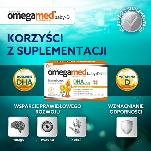 Omegamed Baby+D 0+ 30 kapsułek