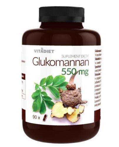 Vitadiet Glukomannan 550 mg, 90 kapsułek zdjęcie