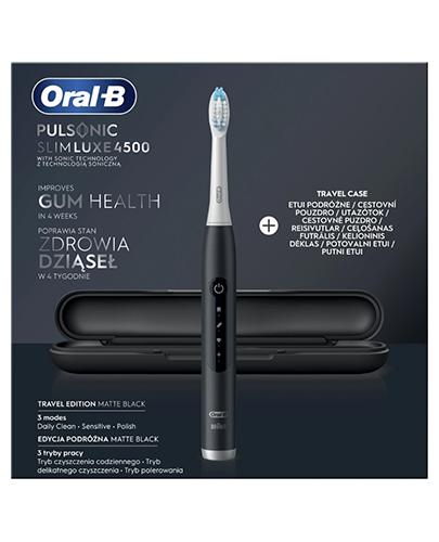 Oral-B Pulsonic SlimLux 4500 Szczoteczka elektryczna Matte Black, 1 szt. cena, opinie, właściwości zdjęcie