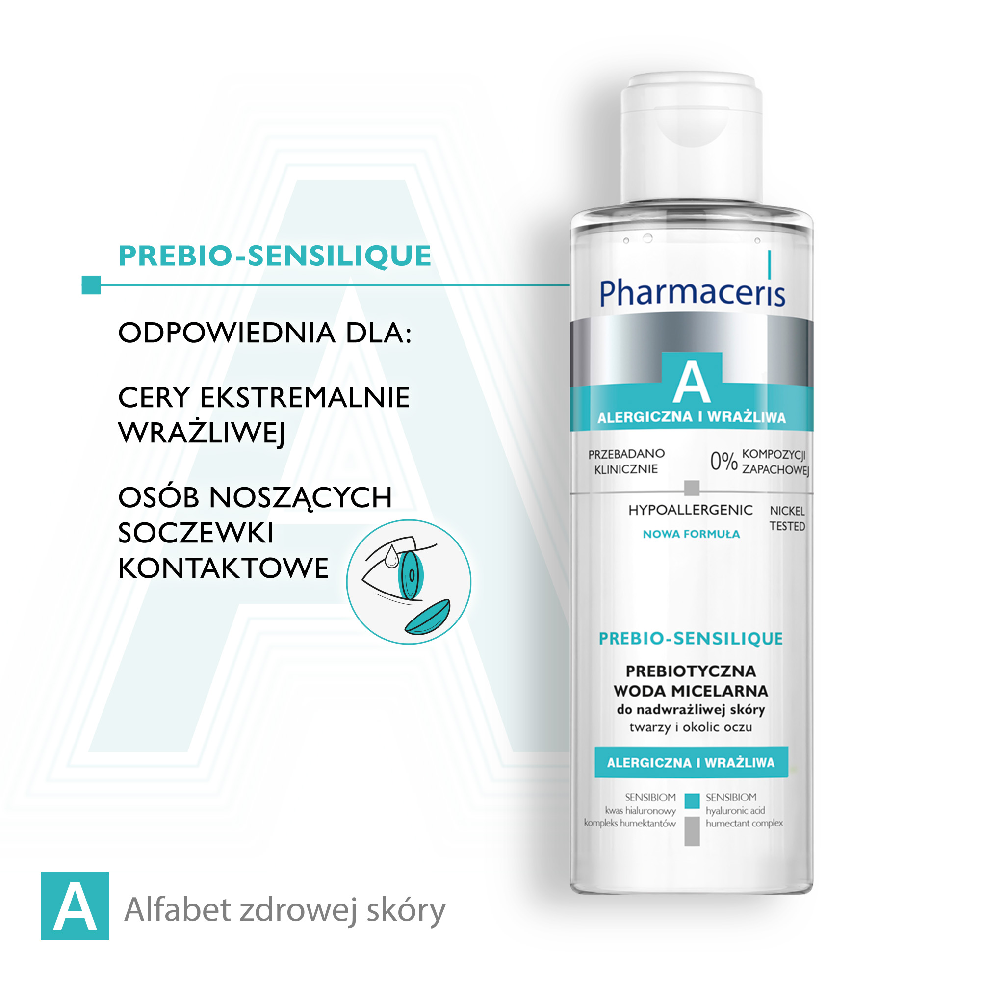 PHARMACERIS A PREBIO-SENSILIQUE Prebiotyczny płyn micelarny, 200 ml 