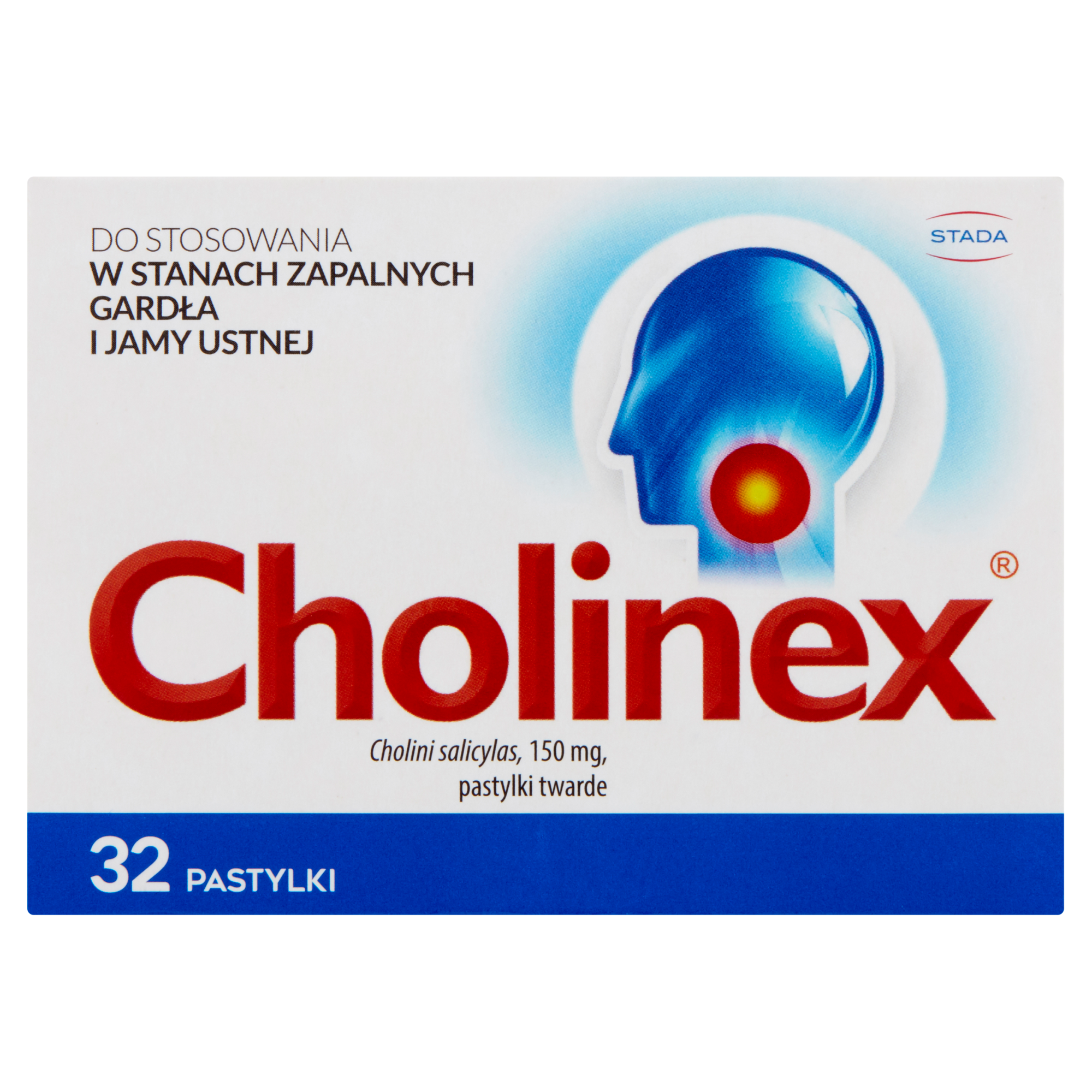 Cholinex pastylki do ssania na ból gardła 32 sztuki zdjęcie